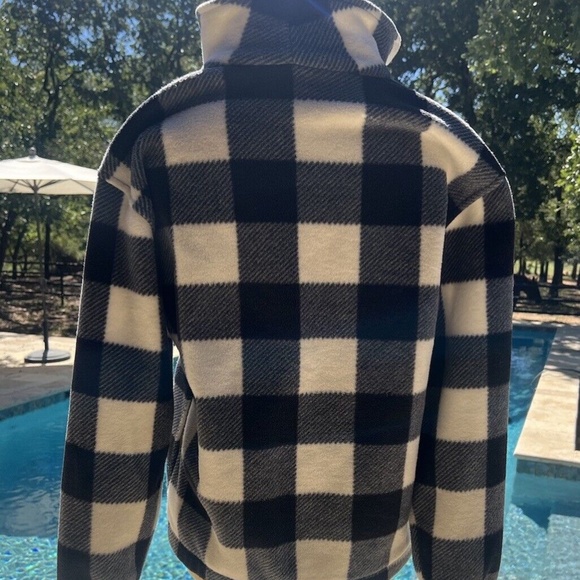 Pacer Plaid Fleece Jacket Womens Red Black White Size PS Lot Of 2 - Picture 8 of 10